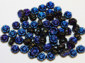 Pressed glass beads